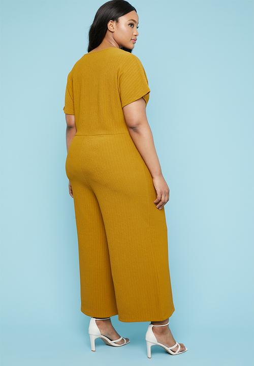 Superbalist - Button through jumpsuit - yellow