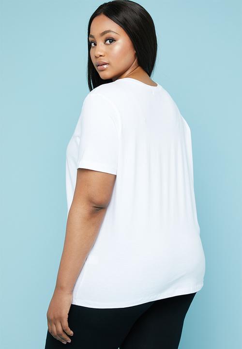 Superbalist - Placement printed tee (plus) - white