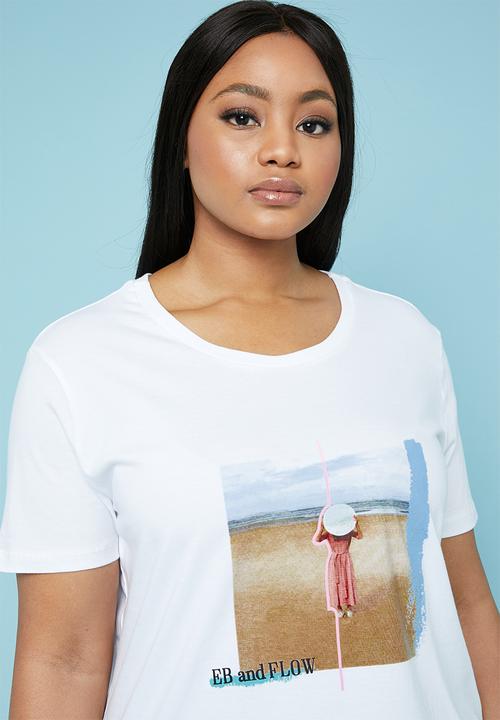Superbalist - Placement printed tee (plus) - white