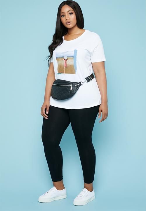 Superbalist - Placement printed tee (plus) - white