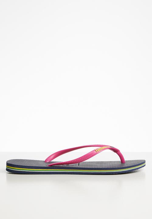 Havaianas - Slim brazil - navy & pink 