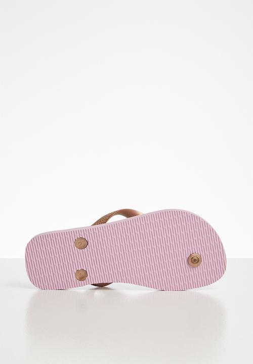 Havaianas - Flores flip flops - pink & gold