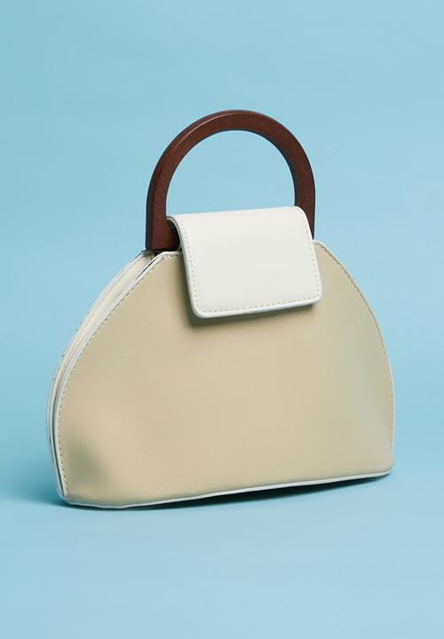 Superbalist - Melody wood handle bag - beige