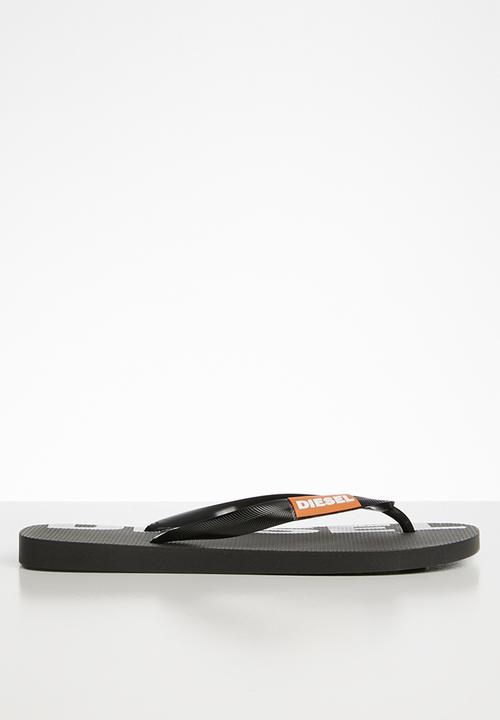 Diesel  - SA-briian w flip flops - black/orange popsicle