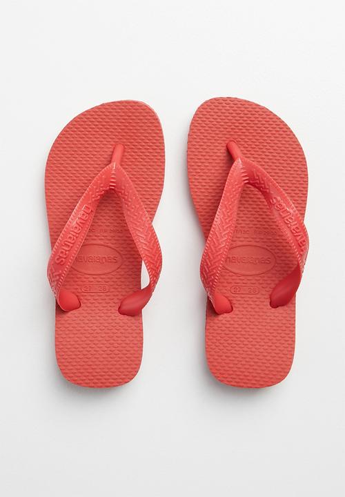 ruby red flip flops