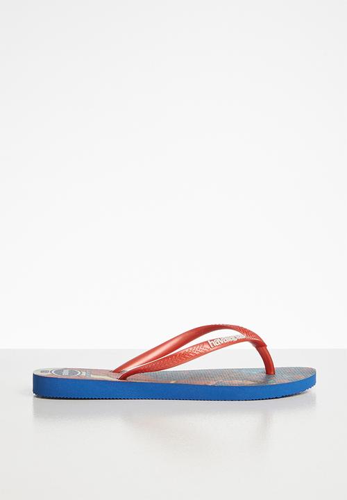 Havaianas - Elena flip flops - blue & red 