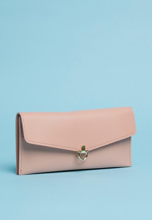 Superbalist - Faux leather metal detail purse - pink