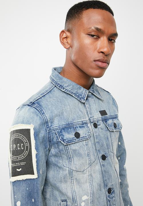 S.P.C.C - Washed denim jacket - blue