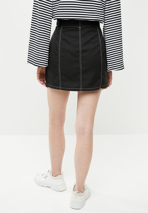 Brave Soul - Utility skirt - black