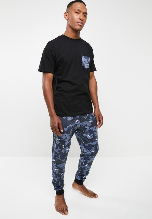 Brave Soul - Sama sleep set - black & blue
