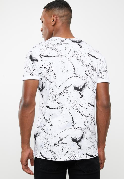 Brave Soul - Slang short sleeve tee - white