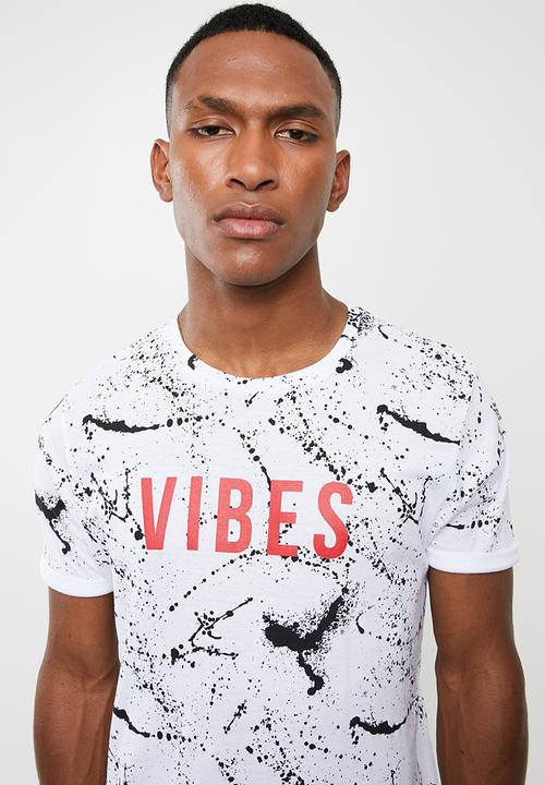 Brave Soul - Slang short sleeve tee - white