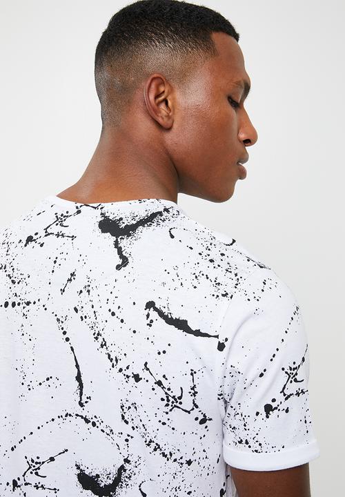 Brave Soul - Slang short sleeve tee - white