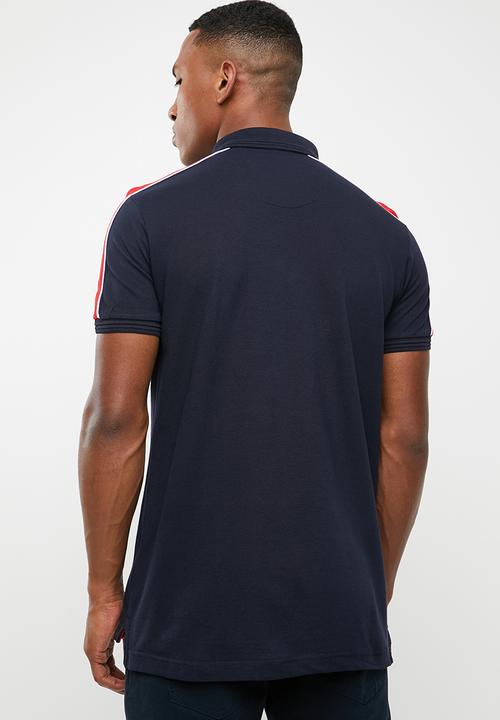 Brave Soul - Goldin short sleeve tee - navy