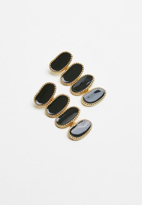 Superbalist - Connie statement earrings - black
