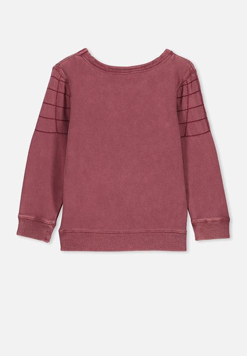 Cotton On - License crew - burgundy