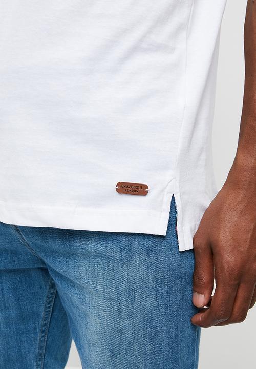 Brave Soul - Croston short sleeve tee - white