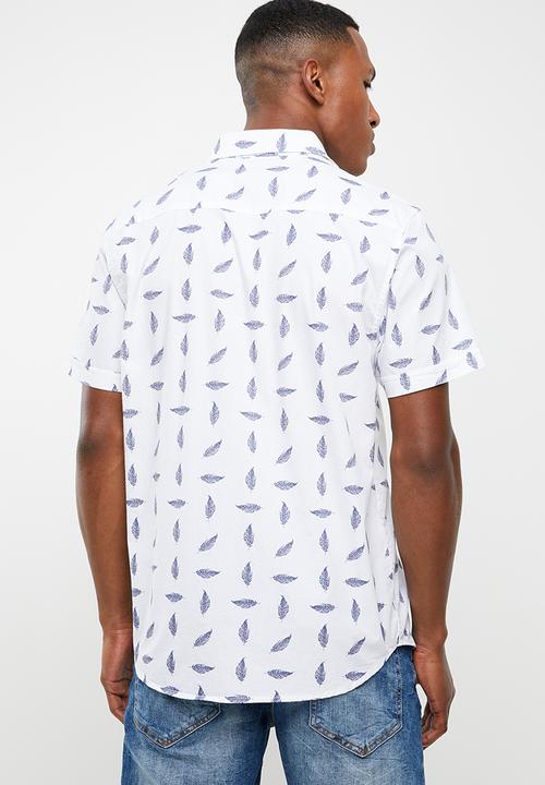 Brave Soul - Barb short sleeve shirt - white