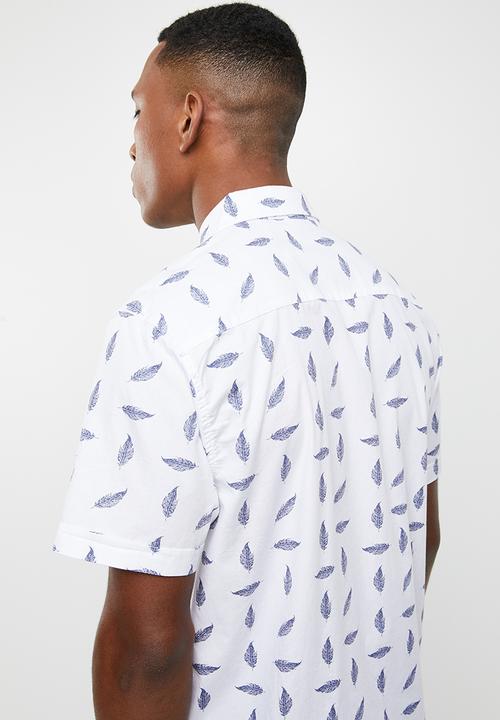 Brave Soul - Barb short sleeve shirt - white
