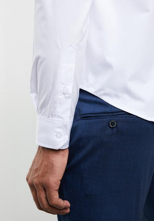 Pringle of Scotland - McNeill long sleeve styled shirt - white