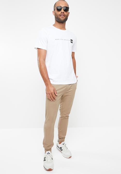 The North Face - Short sleeve nse tee - white & black