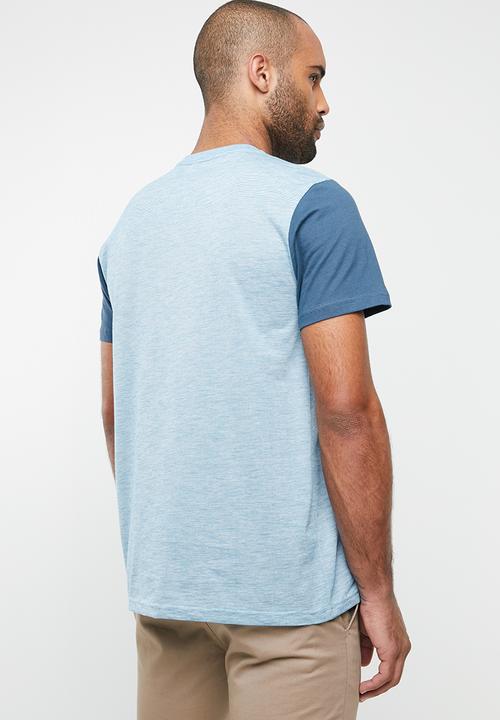 Rip Curl - Inverted short sleeve tee - blue & white 