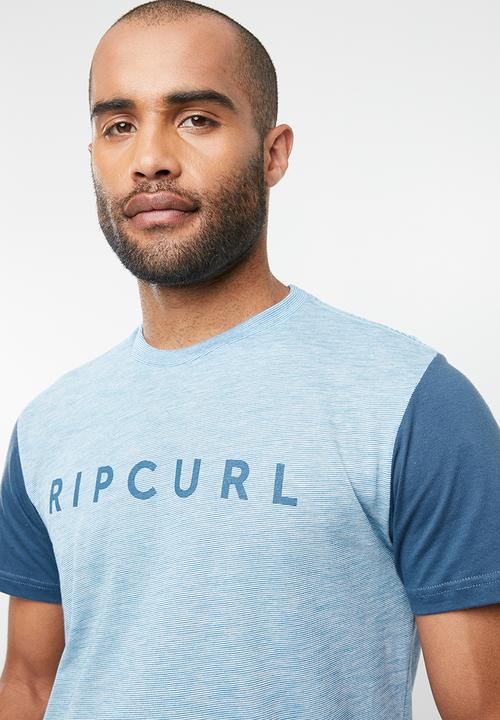 Rip Curl - Inverted short sleeve tee - blue & white 