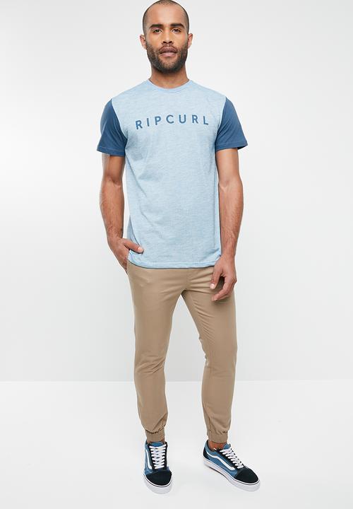 Rip Curl - Inverted short sleeve tee - blue & white 
