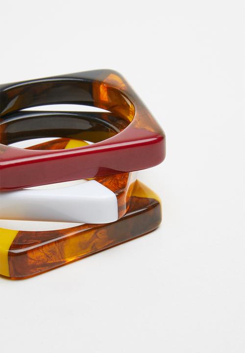 Superbalist - 3 Pack statement bangles - multi