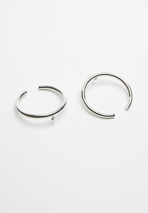 Superbalist - Half moon hoops - silver