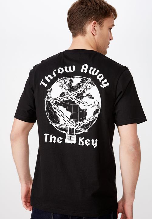 Cotton On - Tbar art short sleeve tee - black