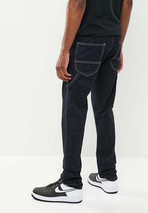 Lee  - Lee slim fit tapered carpenter jeans - blue