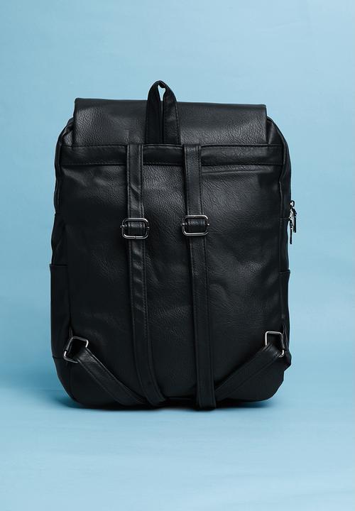 Superbalist - Rafael leather backpack - black