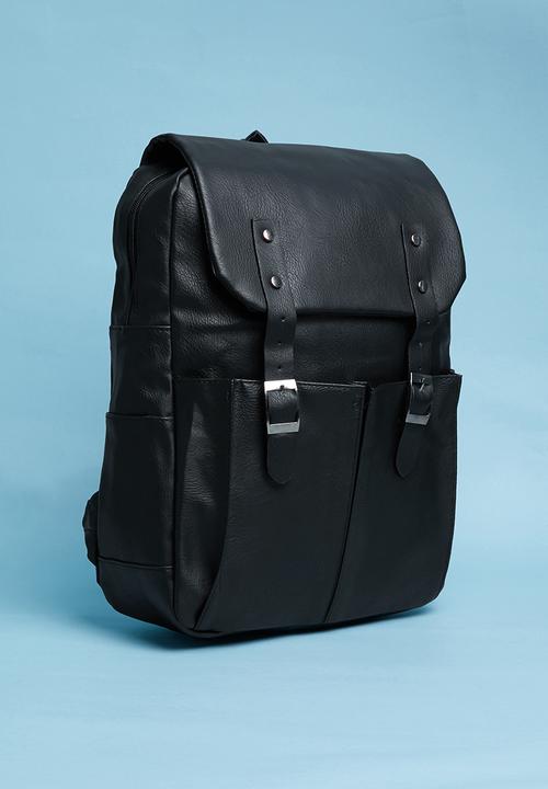 Superbalist - Rafael leather backpack - black