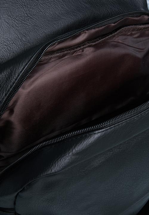 Superbalist - Rafael leather backpack - black
