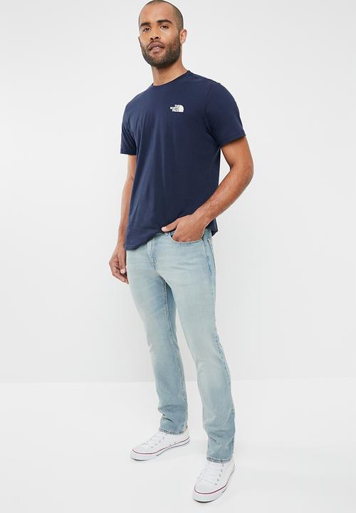 The North Face - Short sleeve red box tee - navy
