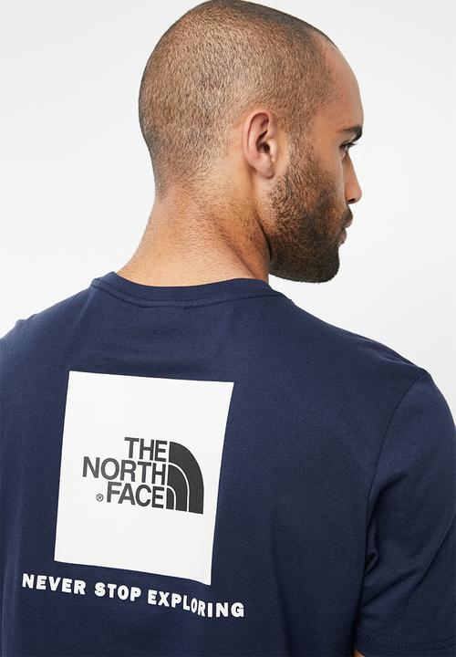 The North Face - Short sleeve red box tee - navy