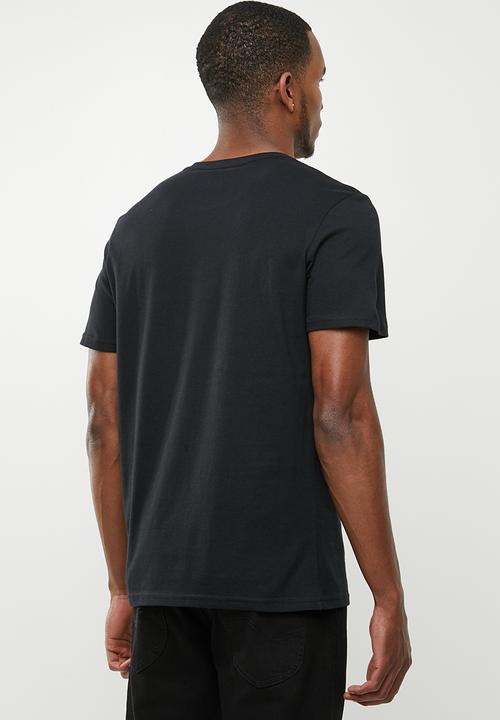 Lee  - Centre chest block logo tee - black