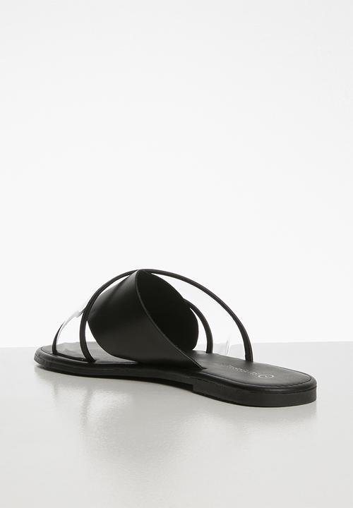 Superbalist - Claire leather cross over sandal - black