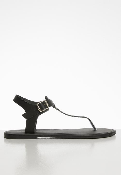 Superbalist - Zizi leather T-bar sandal - black