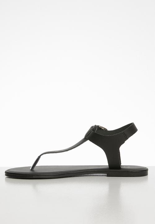 Superbalist - Zizi leather T-bar sandal - black