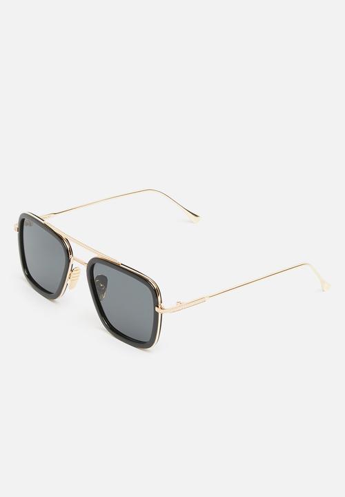Superbalist - Aviator sunglasses - black & gold