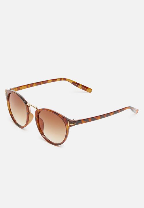 Superbalist - Vintage round lens sunglasses - brown
