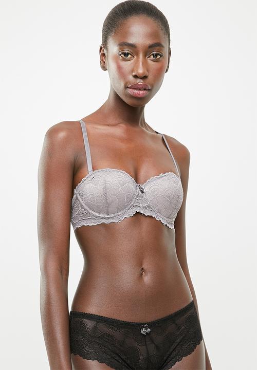 SISSY BOY - Multiway bra 2 pack - black & grey