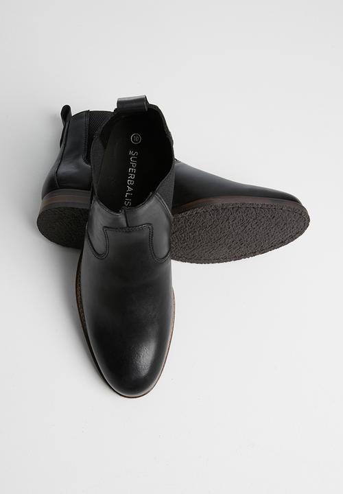 Superbalist - Luke leather chelsea boot - black
