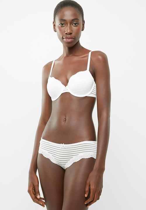 DORINA - Ida 2 pack hipster - white & grey 