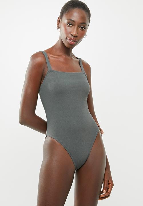 square neck swimwear