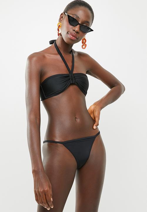 Lithe - Strappy bikini bottom - black