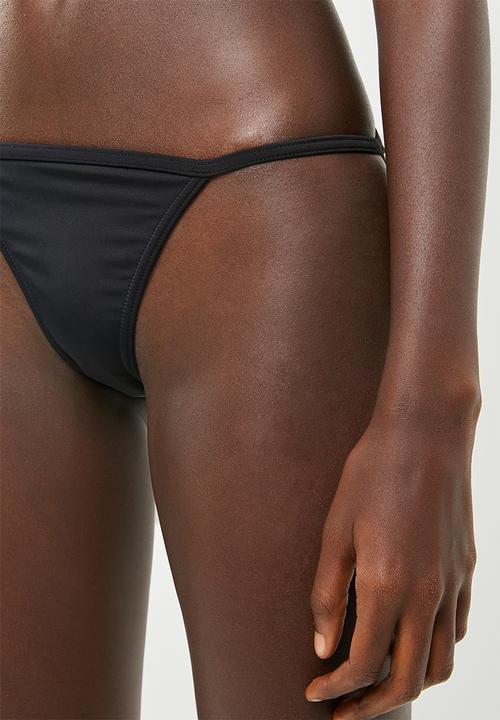 Lithe - Strappy bikini bottom - black