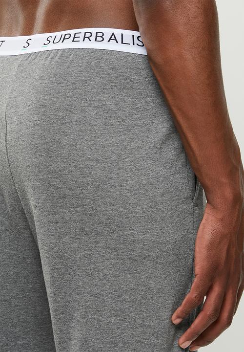 Superbalist - Knit slim fit lounge pants - grey